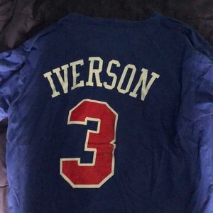 ALLEN IVERSON MITCHELL AND NESS JERSEY SHIRT